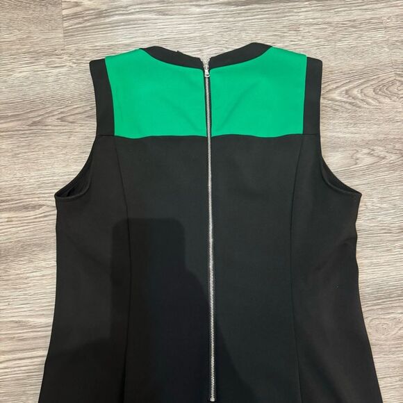Kenneth Cole green / black sleeveless dress size 14 - Picture 3 of 6